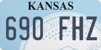 KS license plate 690FHZ