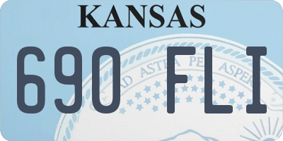 KS license plate 690FLI