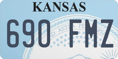KS license plate 690FMZ