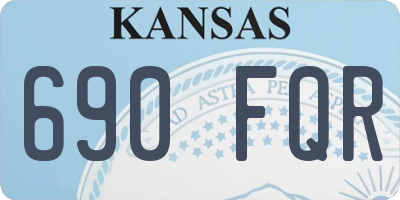 KS license plate 690FQR