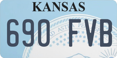KS license plate 690FVB