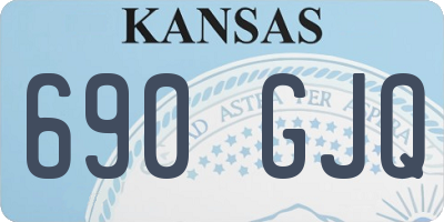 KS license plate 690GJQ