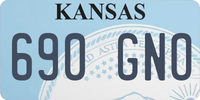 KS license plate 690GNO
