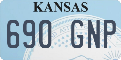 KS license plate 690GNP