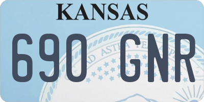 KS license plate 690GNR