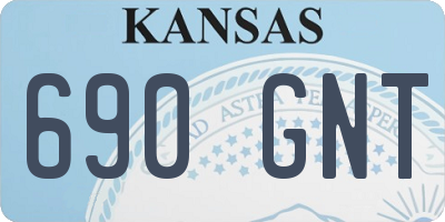 KS license plate 690GNT