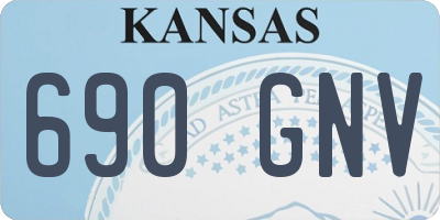 KS license plate 690GNV