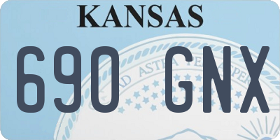 KS license plate 690GNX