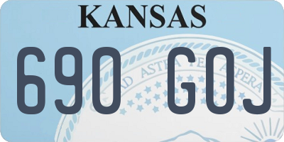 KS license plate 690GOJ