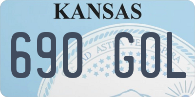 KS license plate 690GOL