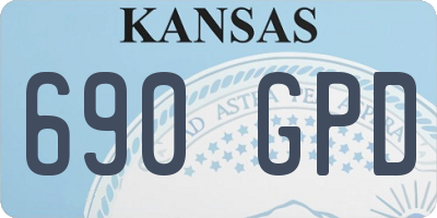 KS license plate 690GPD