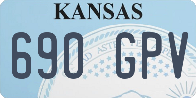 KS license plate 690GPV