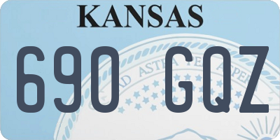 KS license plate 690GQZ
