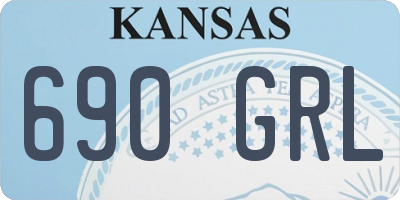 KS license plate 690GRL