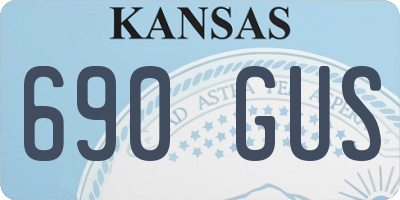 KS license plate 690GUS
