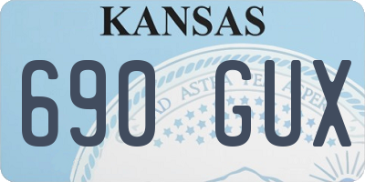KS license plate 690GUX