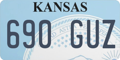 KS license plate 690GUZ