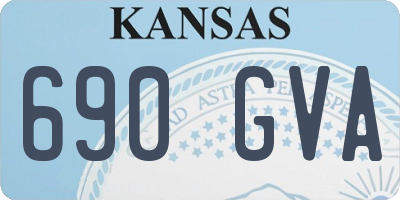 KS license plate 690GVA