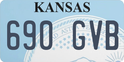 KS license plate 690GVB