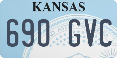 KS license plate 690GVC