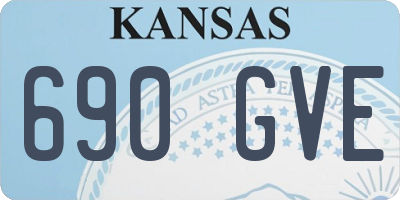KS license plate 690GVE