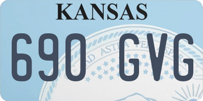 KS license plate 690GVG