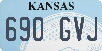 KS license plate 690GVJ