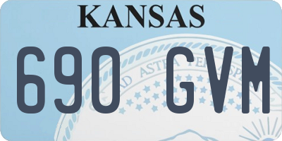 KS license plate 690GVM