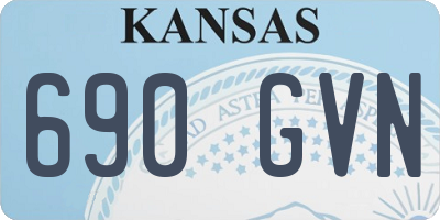KS license plate 690GVN