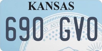 KS license plate 690GVO