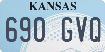 KS license plate 690GVQ