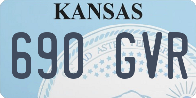KS license plate 690GVR
