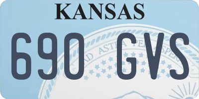 KS license plate 690GVS
