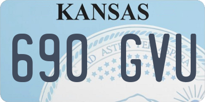 KS license plate 690GVU