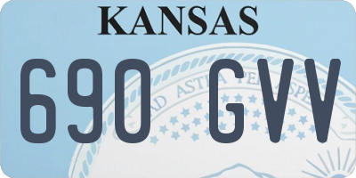 KS license plate 690GVV
