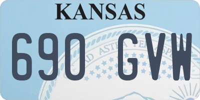 KS license plate 690GVW