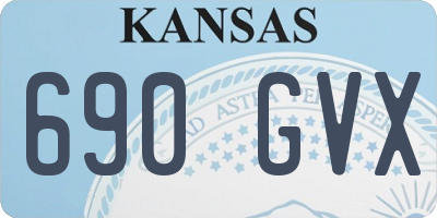 KS license plate 690GVX