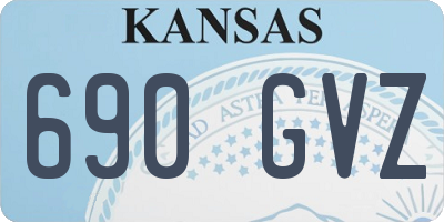 KS license plate 690GVZ