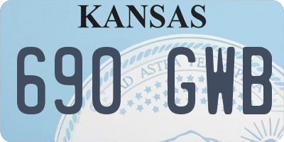 KS license plate 690GWB
