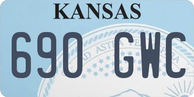 KS license plate 690GWC