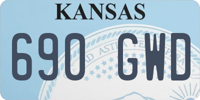 KS license plate 690GWD