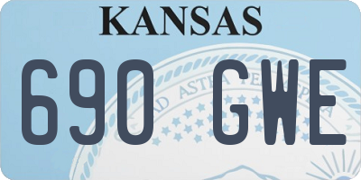 KS license plate 690GWE