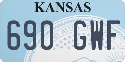 KS license plate 690GWF