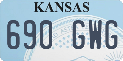 KS license plate 690GWG