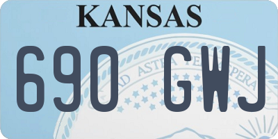 KS license plate 690GWJ