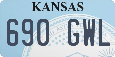 KS license plate 690GWL