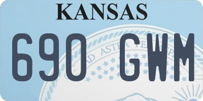 KS license plate 690GWM
