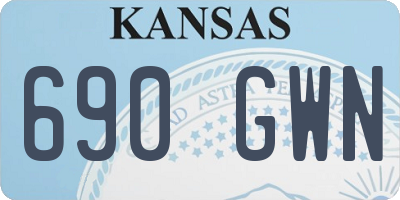 KS license plate 690GWN