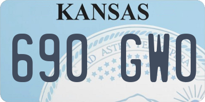 KS license plate 690GWO