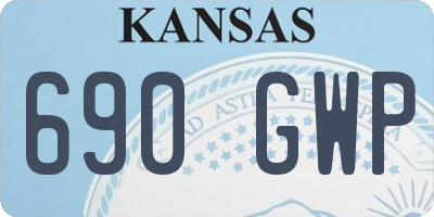 KS license plate 690GWP